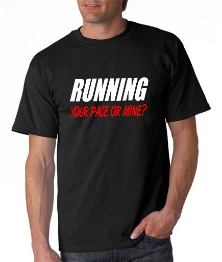 Running - Your Pace Or Mine - Mens Black Short Sleeve Shirt